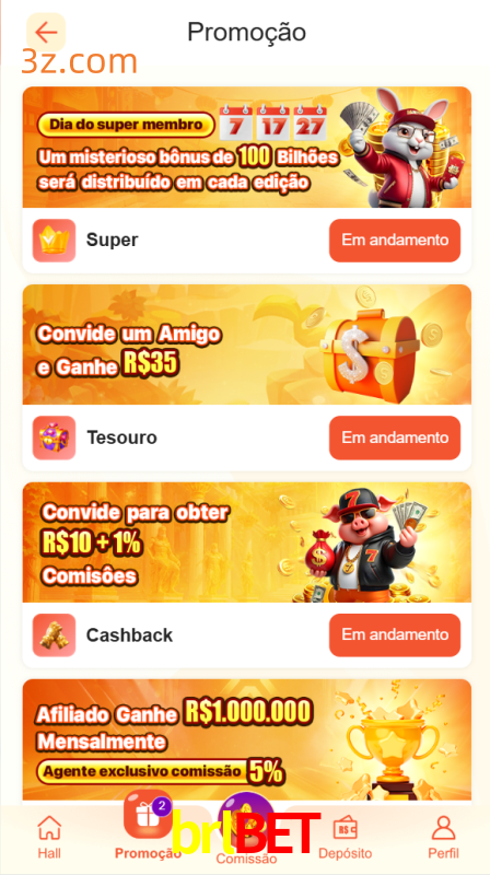 Bônus e Promoções